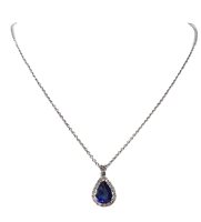 Halskette Crivelli Dame ZAFFIRO in Weißgold Zaffiro 1.24 Ct 96542191 - 96542191